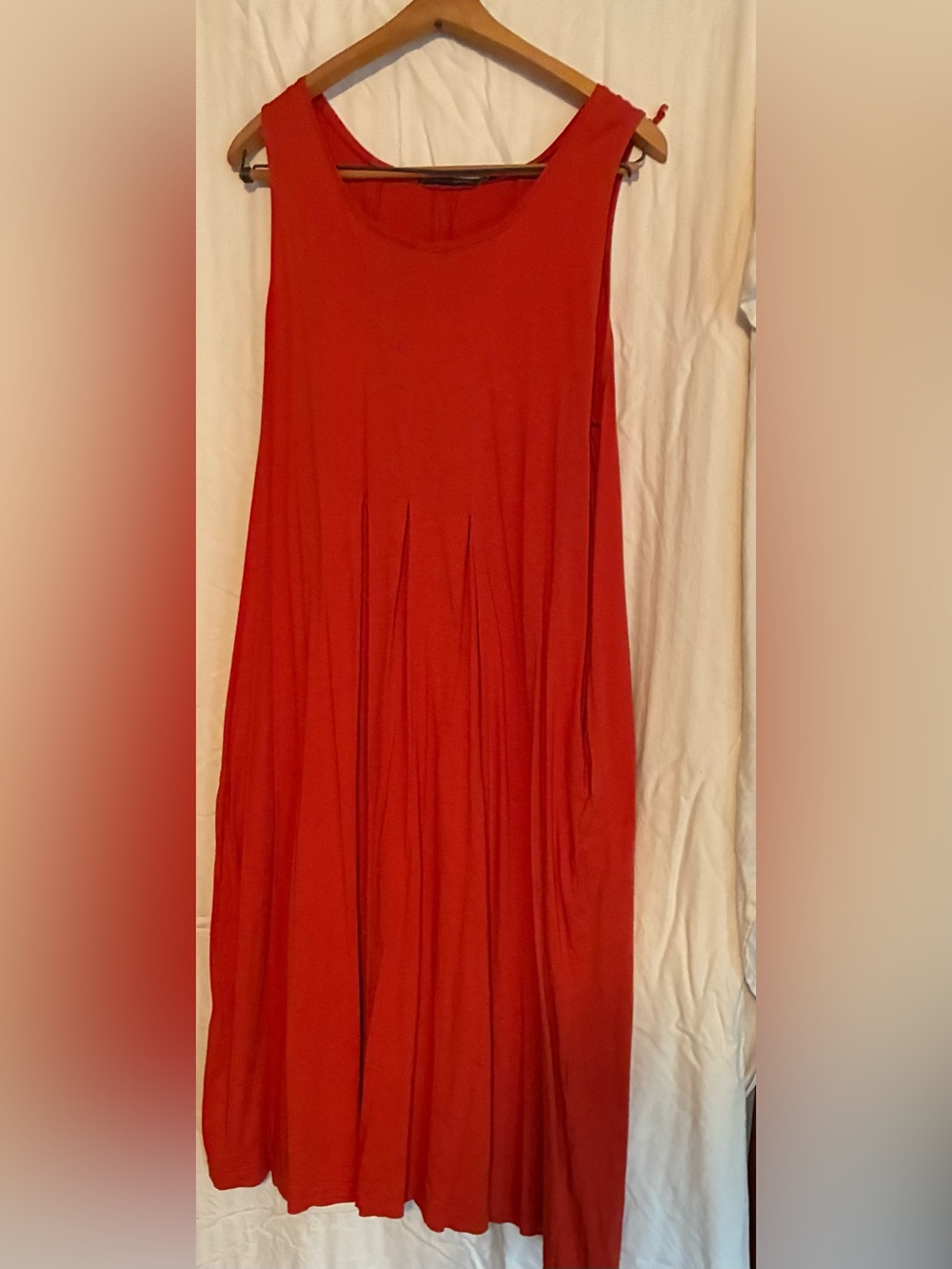 Vivid orange Gudrun Sjoden cotton maxi dress